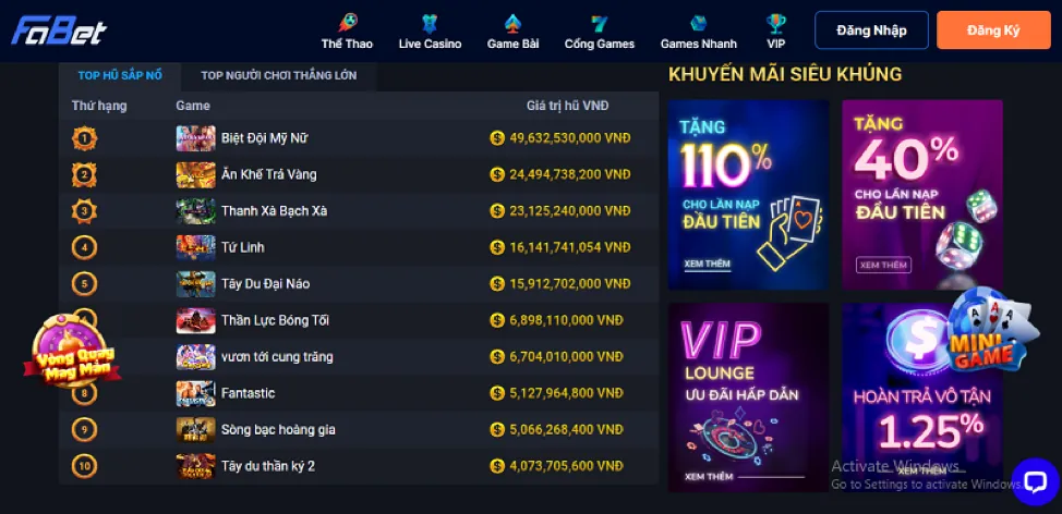 Hình ảnh minh họa các loại dữ liệu được fun97 chính thức thu thập